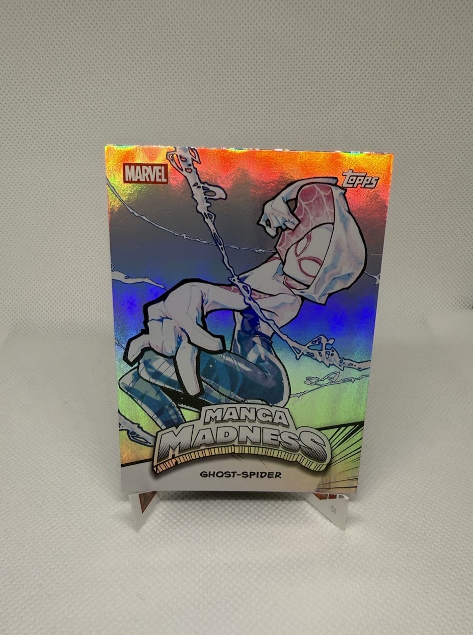 2026 Topps Marvel Neon Ghost-Spider #MM-1 Manga Madness Rose Besch Art SP