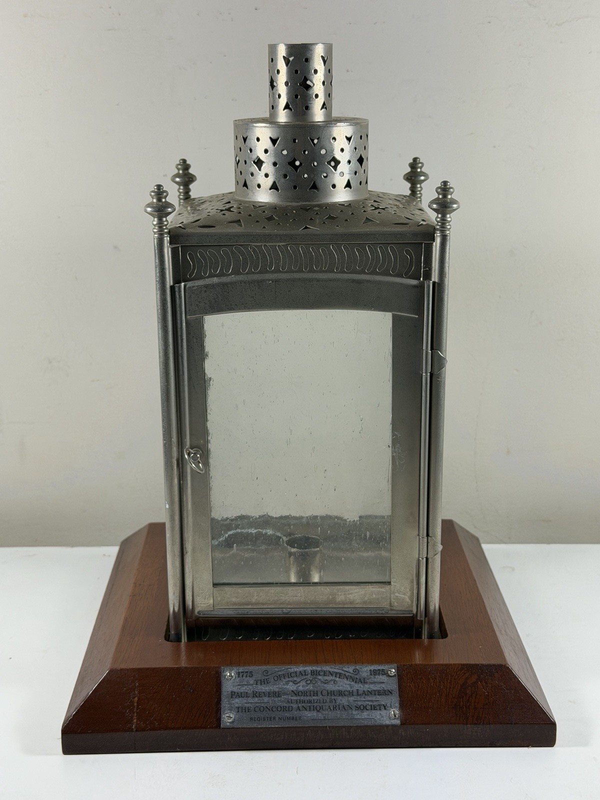Vintage 1975 Paul Revere Bicentennial Lantern Old North Church Boston Concord