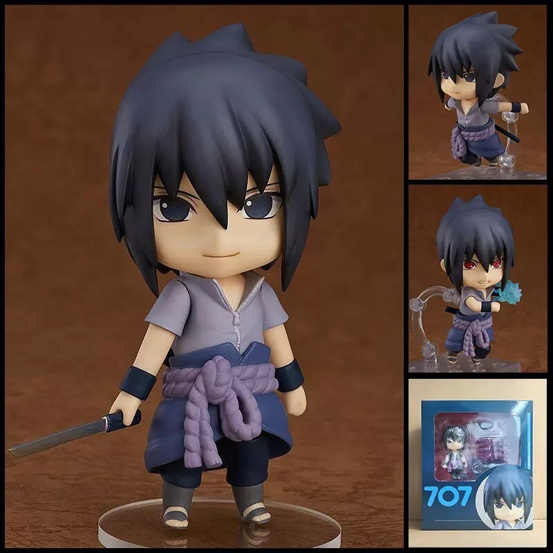 Nendoroid 707 Sasuke Uchiha Naruto Shippuden Anime Figure. PVC