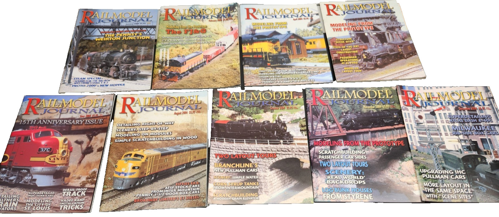9 Issues 2004 Railmodel Journal - Jan, Feb, Apl, May, June, Aug, Oct, Nov & Dec 9 Issues 2004 Railmodel Journal - Jan, Feb, Apl, May, June, Aug, Oct, Nov & Dec