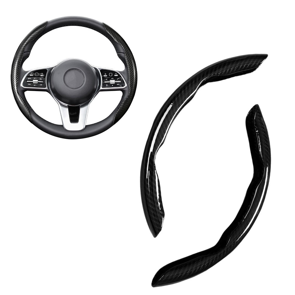 Universal Segmented Anti-slip Carbon Fiber Hard Car Steering Wheel Cover Universal Segmented Anti-slip Carbon Fiber Hard Car Steering Wheel Cover