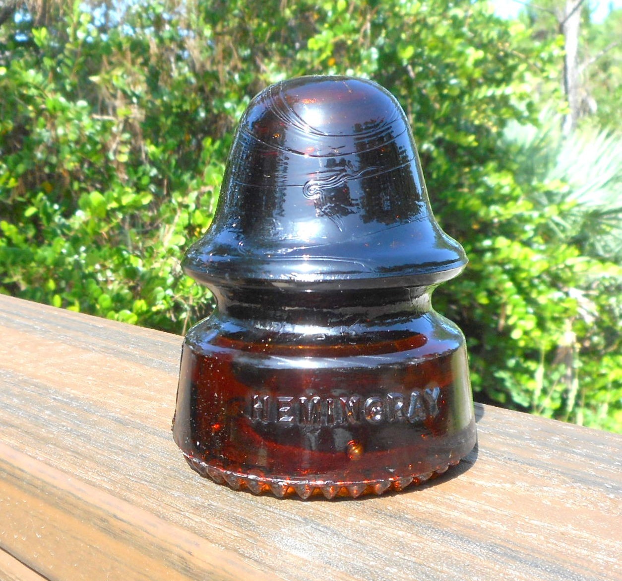 Nice Root Beer Amber CD 162 Hemingray Signal Style Glass Insulator (S)