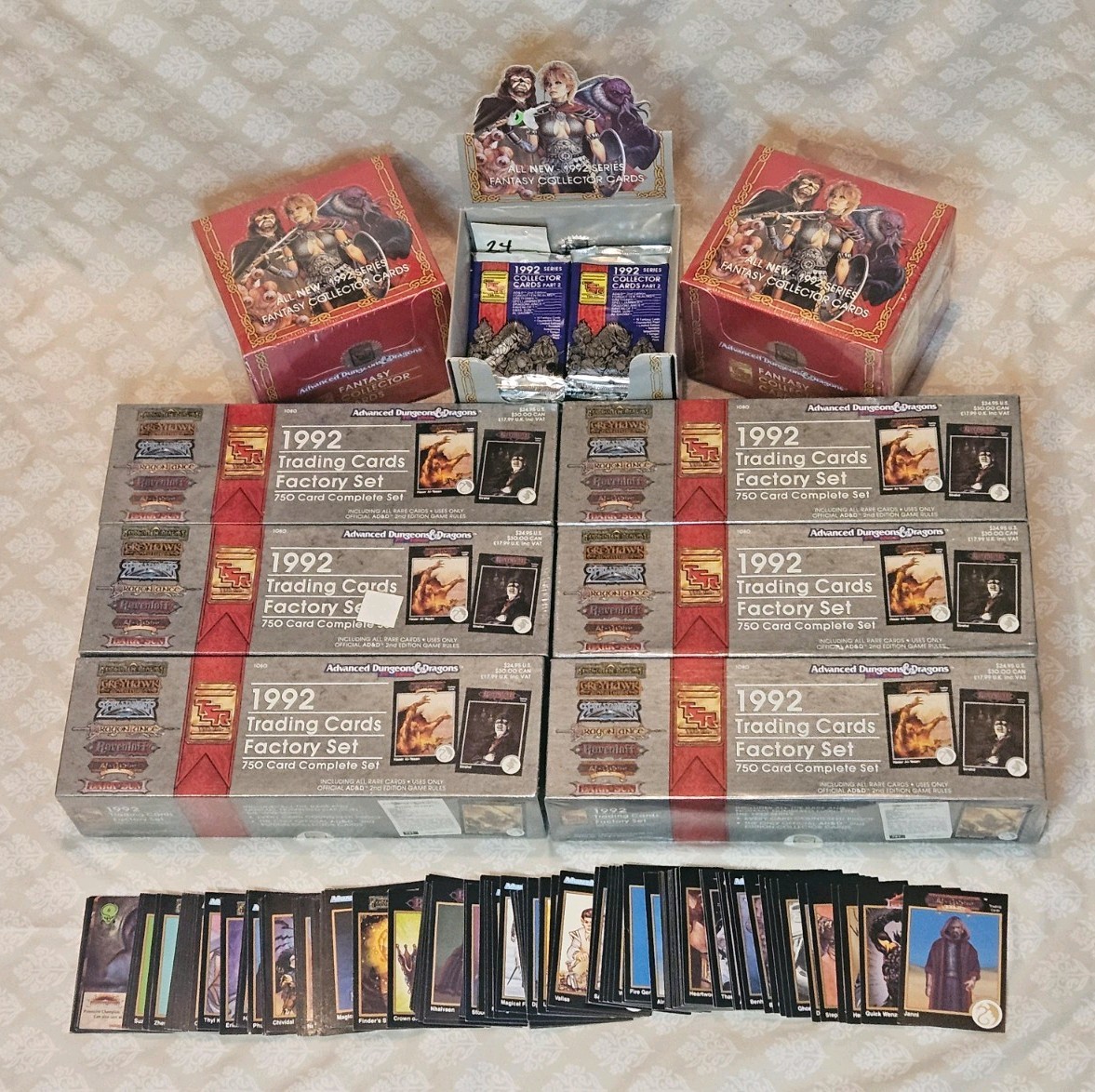1992 Advanced Dungeons & Dragons Trading Cards Factory Set Bune Lot 8 SEALED 1992 Advanced Dungeons & Dragons Trading Cards Factory Set Bune Lot 8 SEALED