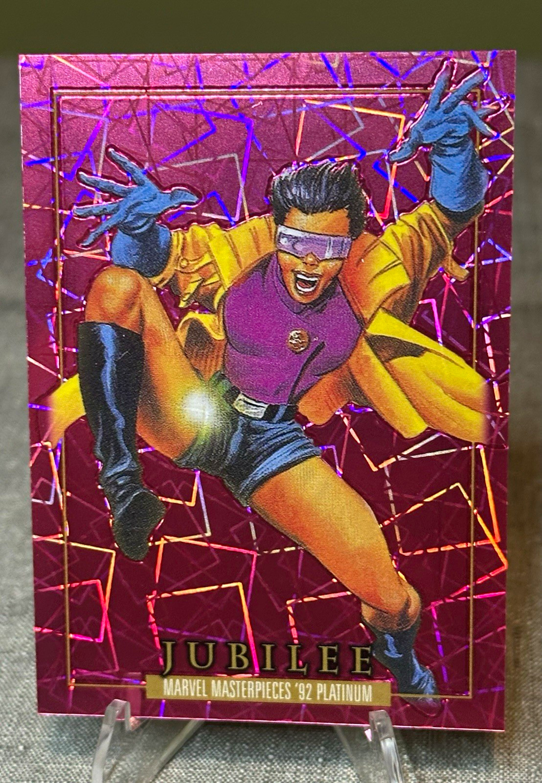 Marvel 2016 Marvel Masterpieces '92 Platinum Jubilee #100 Pink Lasers 912/932 Marvel 2016 Marvel Masterpieces '92 Platinum Jubilee #100 Pink Lasers 912/932