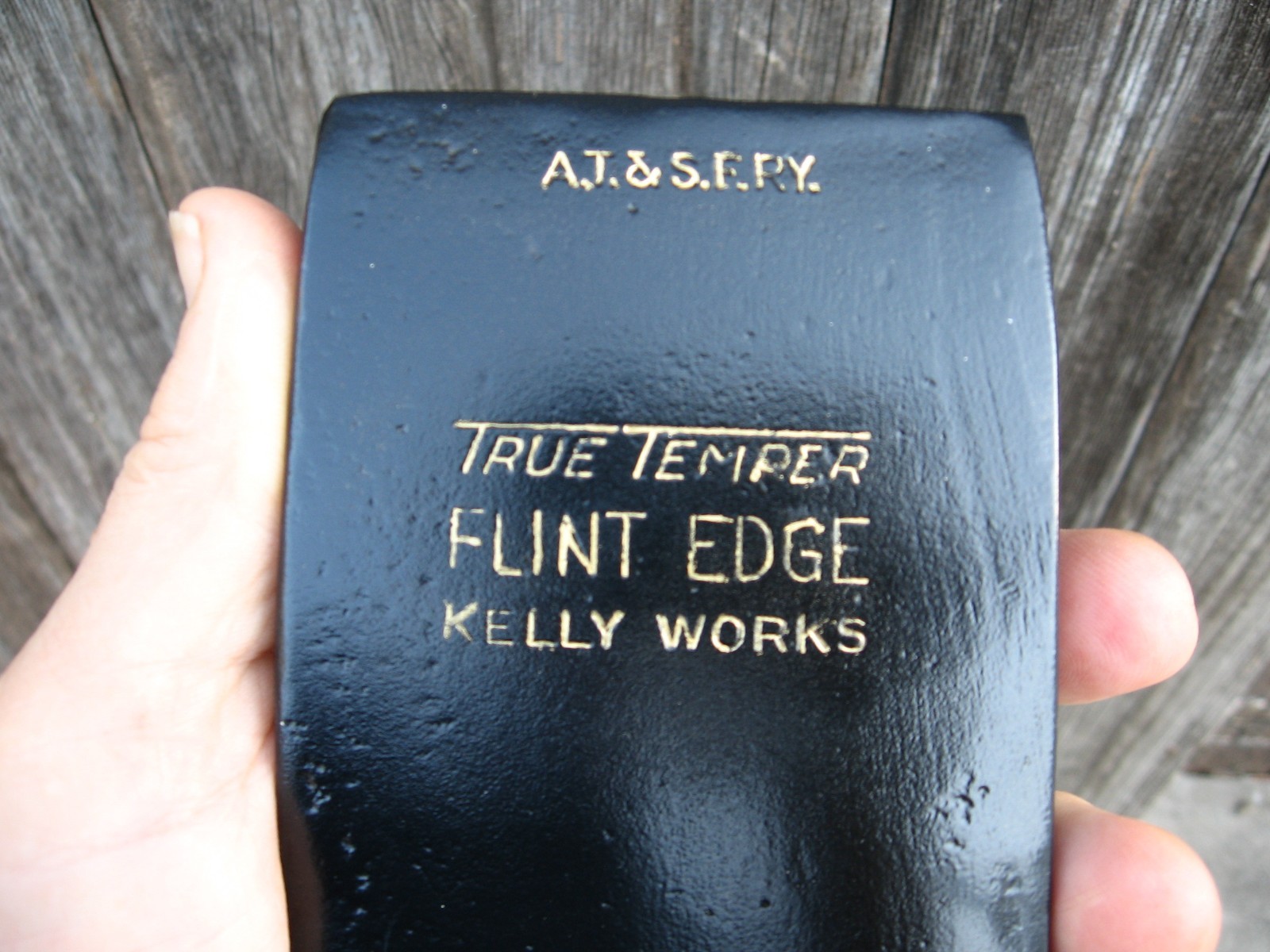 RARE TRUE TEMPER KELLY WORKS FLINT EDGE A.T.&S.F. R.Y FACTORY STAMP  3lbs 13.2oz