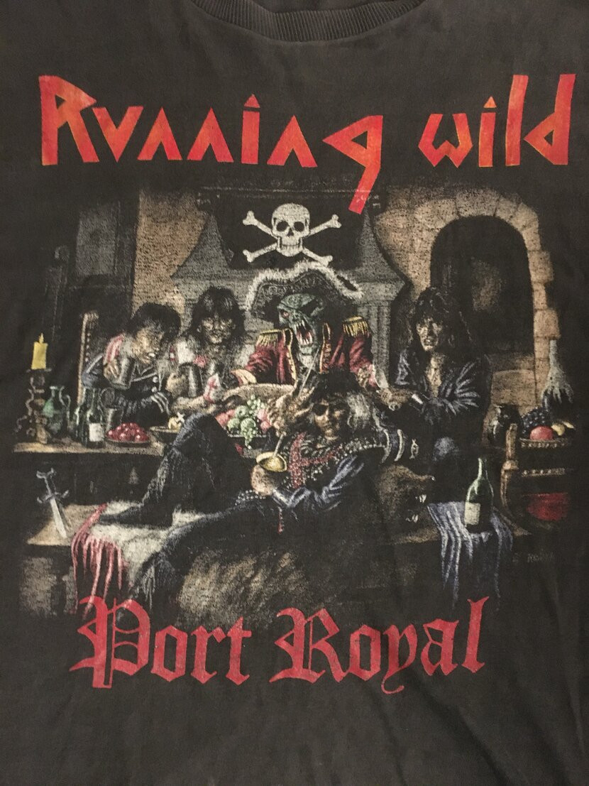 Running Wild Music For Lovers Black T-Shirt Cotton Full Size