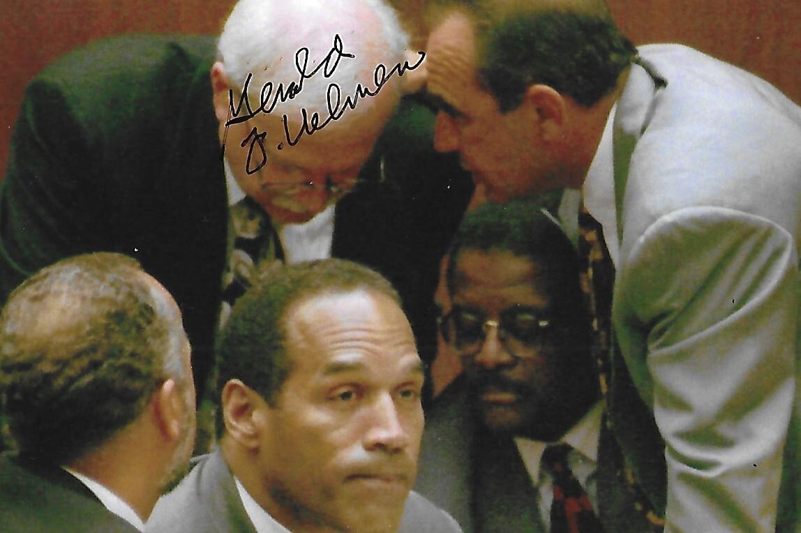 Gerald Uelmen autographed 4x6 photo OJ Simpson Trial 