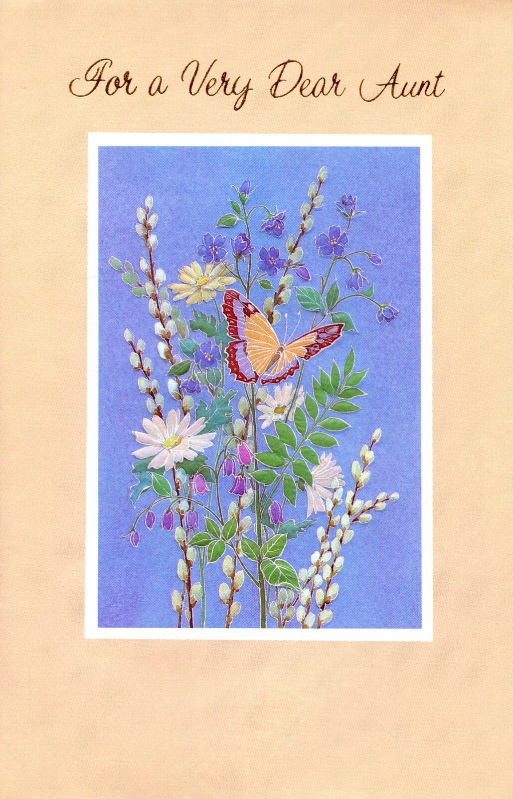 Thoughtful Vintage BIRTHDAY Card FOR A VERY DEAR AUNT by American Greetings +✉
