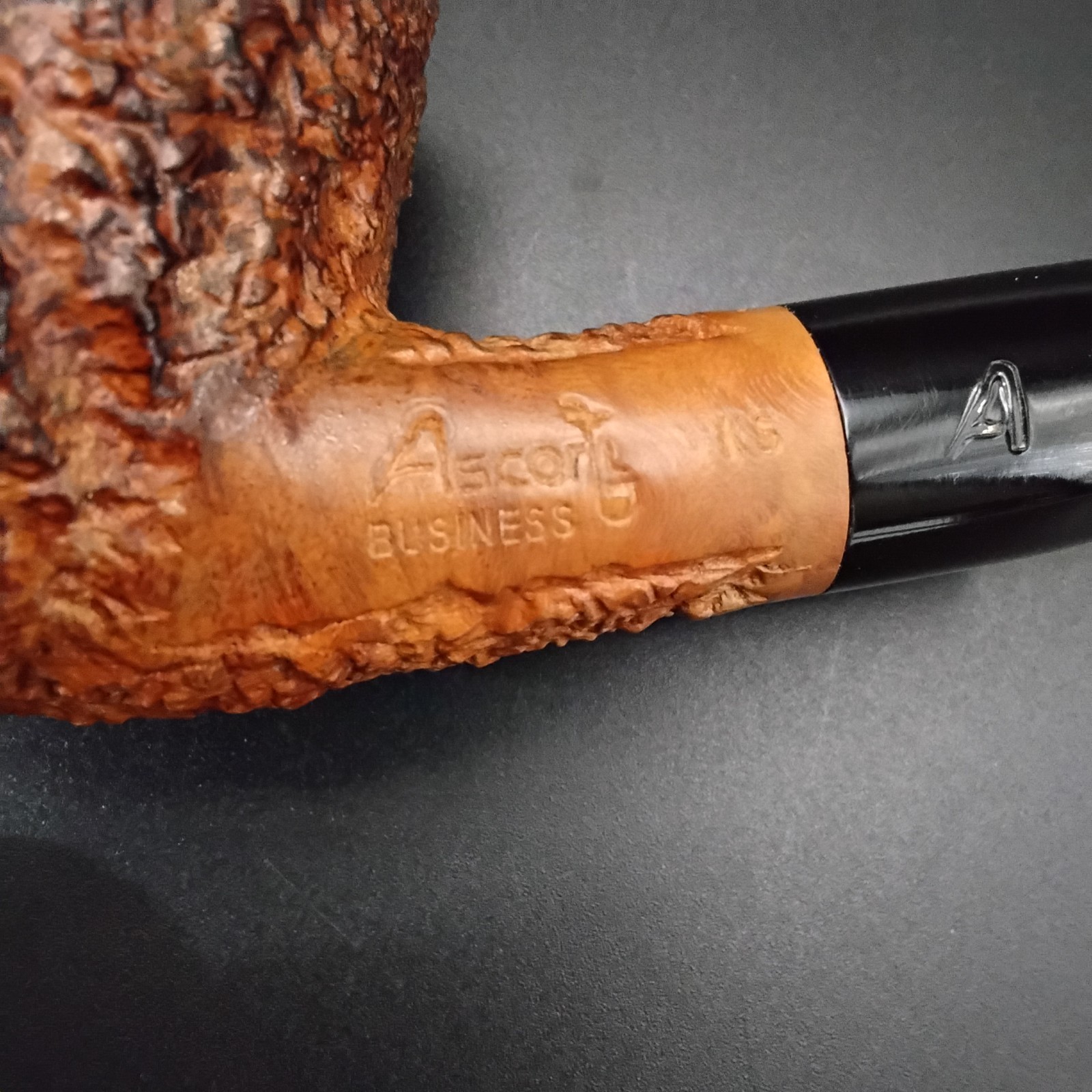 Professionally restored Ascorti Business KS large bent egg tobacco smoking pipe 