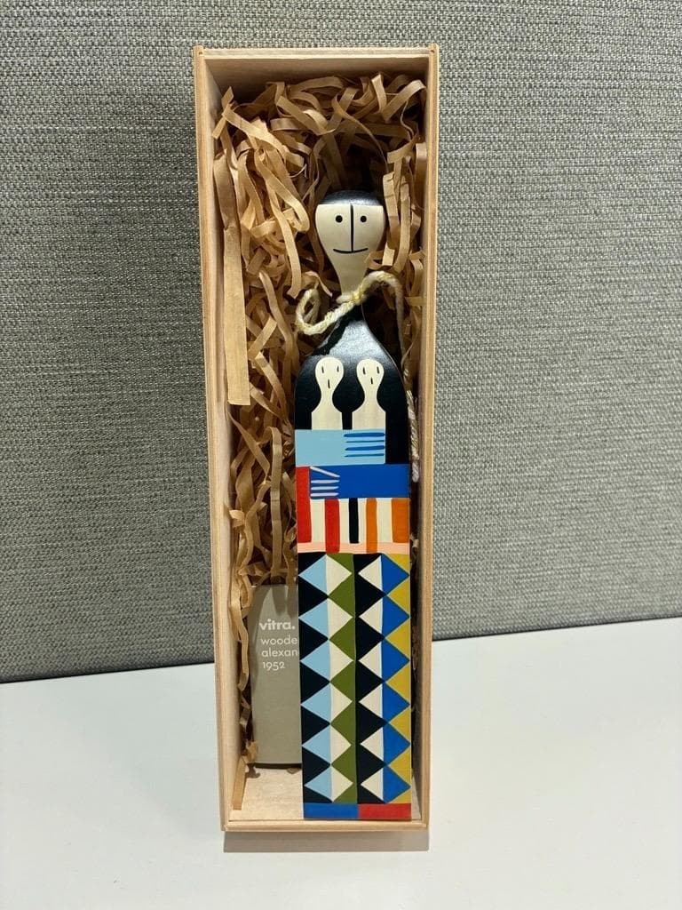 Vitra Design Museum Wooden Dolls No.5 by Alexander Girard w/Box Interior