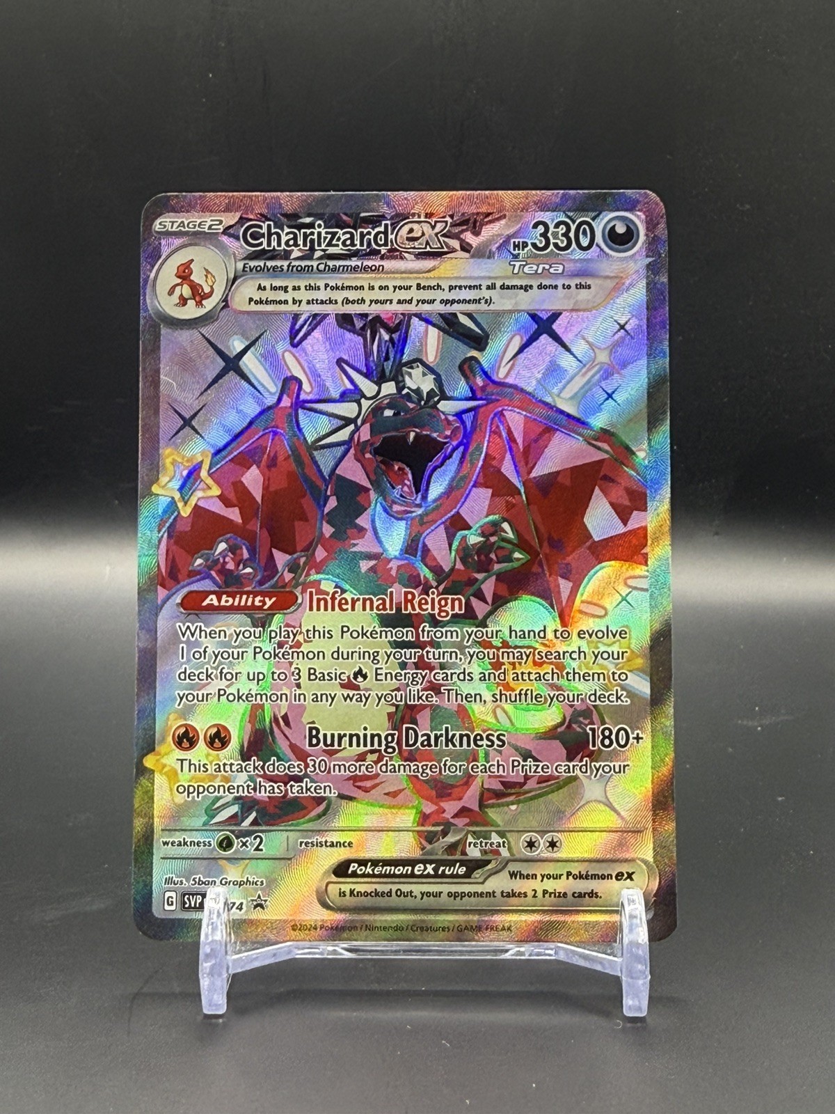 Pokémon TCG Charizard EX SVP 074 Black Star Promo