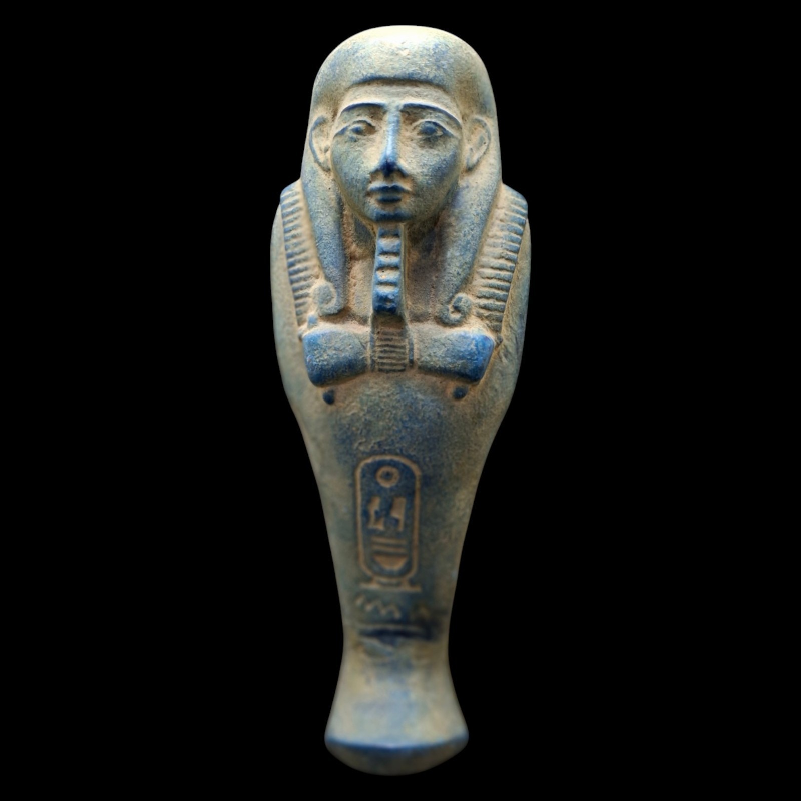 Egyptian Ushabti Statue Osiris Figurine Replica Stone Faience Blue Decor Gift