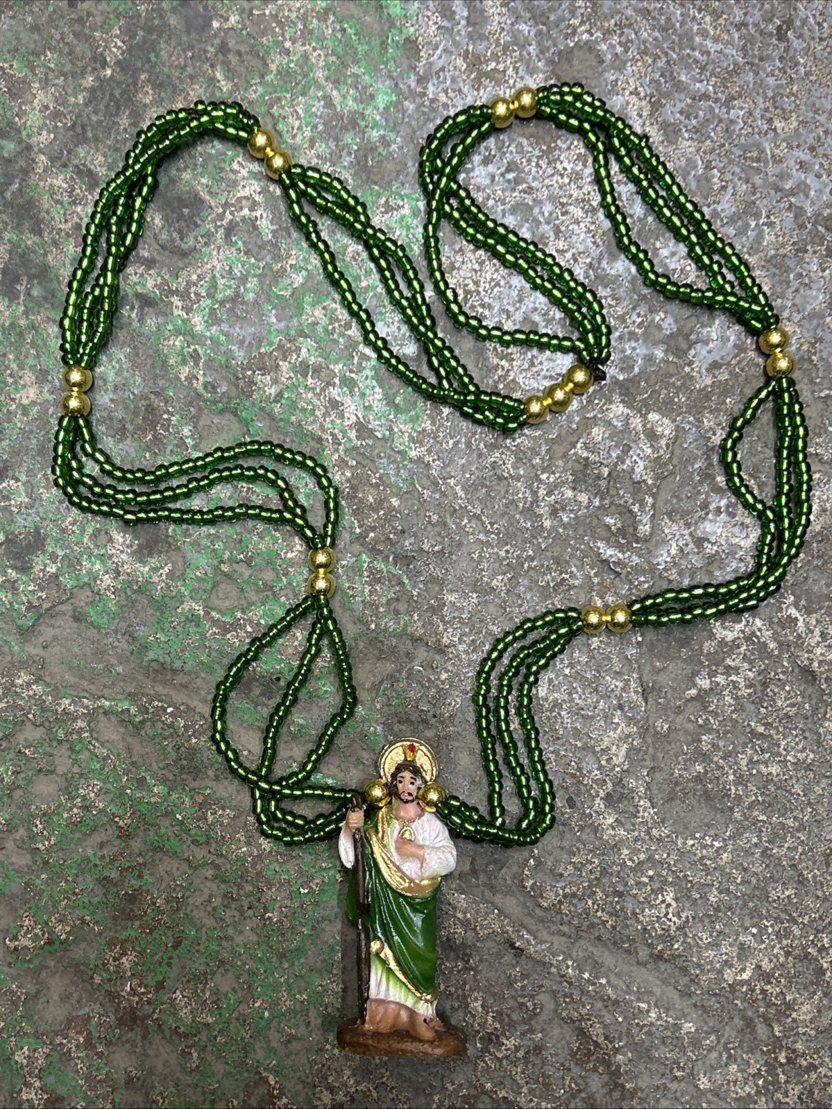 Collar Mazo San Judas Tadeo 3 Hilos 