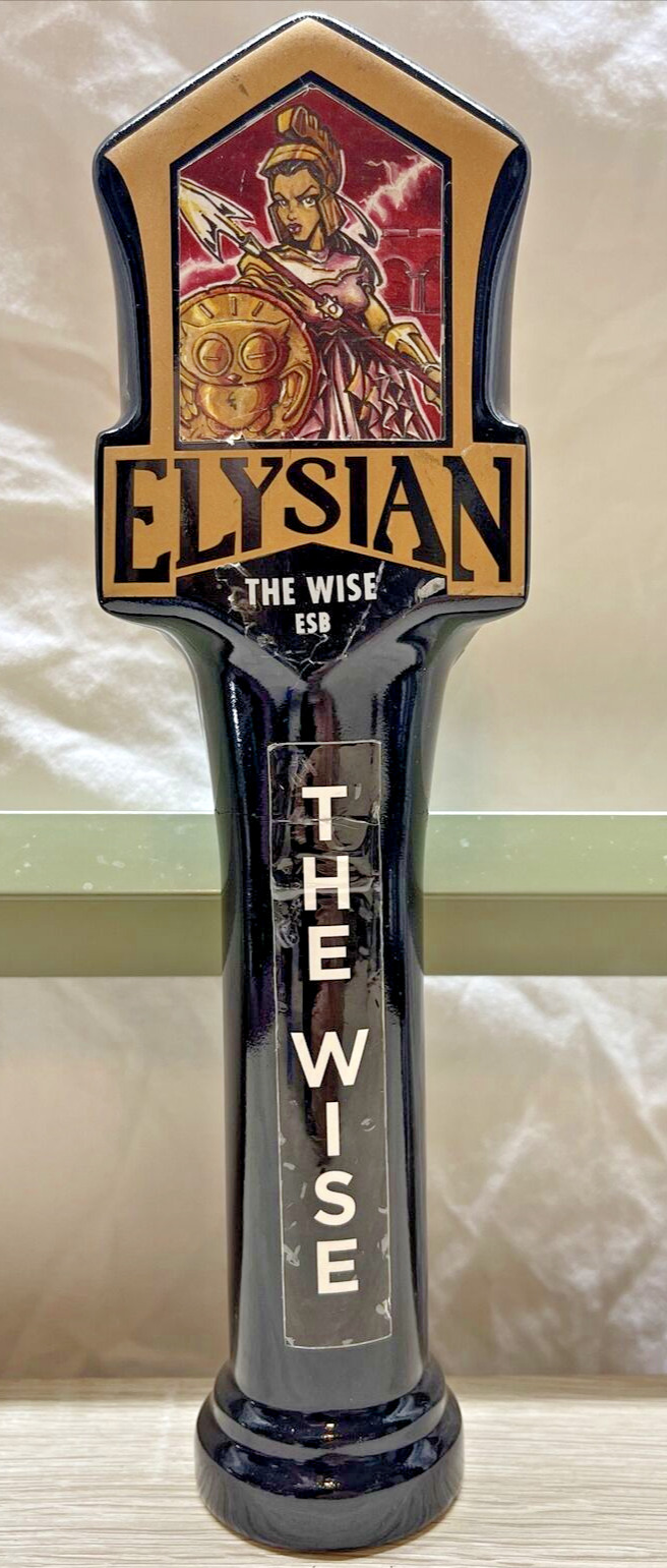 ELYSIAN BREWING The Wise  9 3/4 Inches Tall Beer Tap Handle man cave collectable