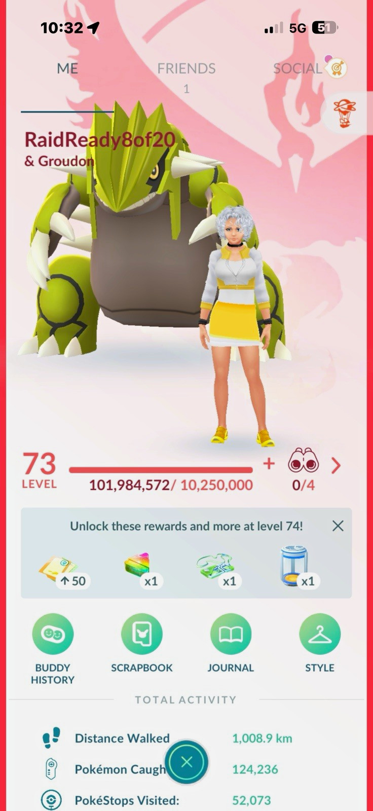 Pokémon GO Level 73 - Over 17 million stardust