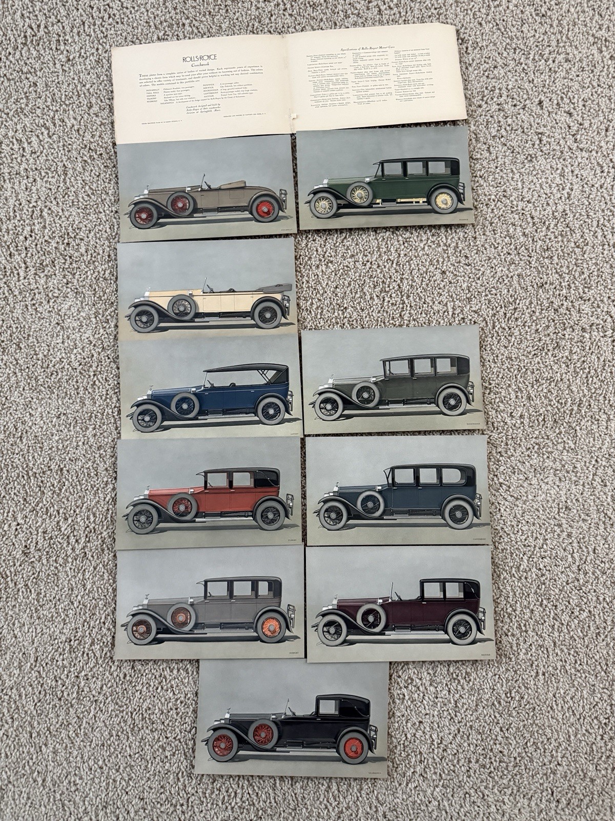 Rolls Royce Coachwork Portfolio of Plates 1920\'s 1930\'s  LeBaron Bartlett Orr