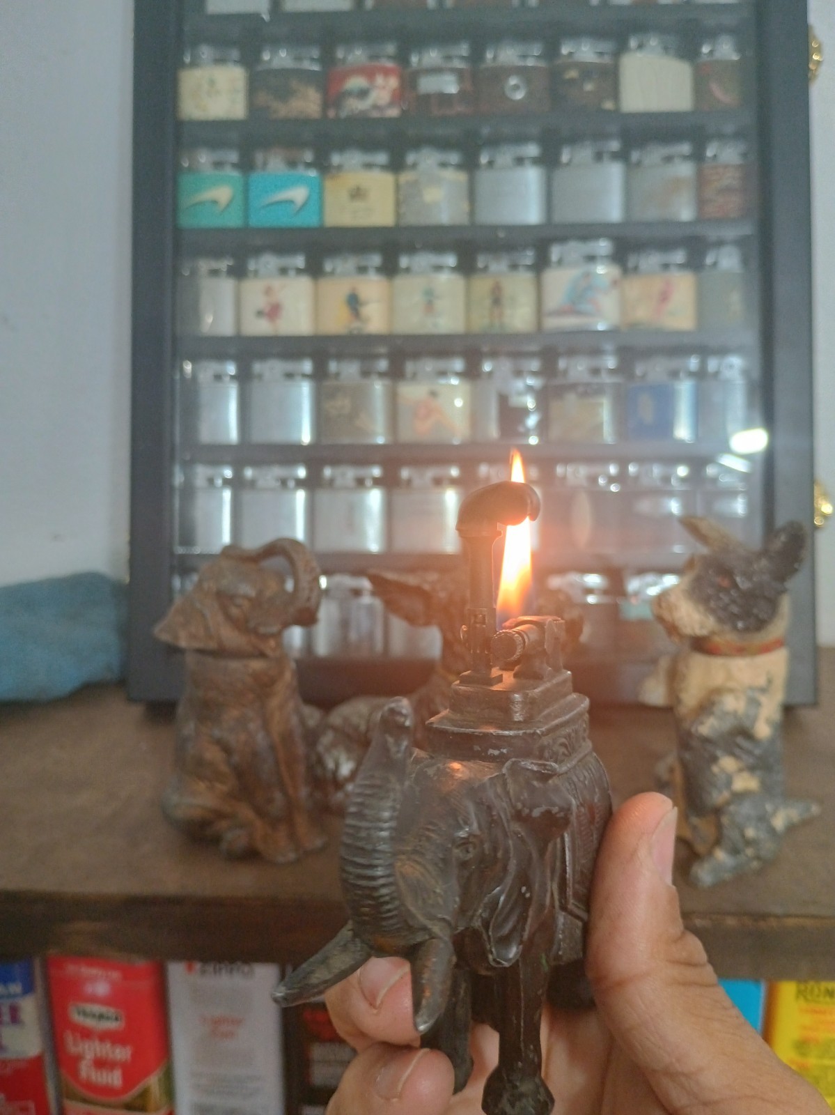 1920\'s-30\'s Art Deco Elephant Table Lighter Taking All Offers Into Consideration