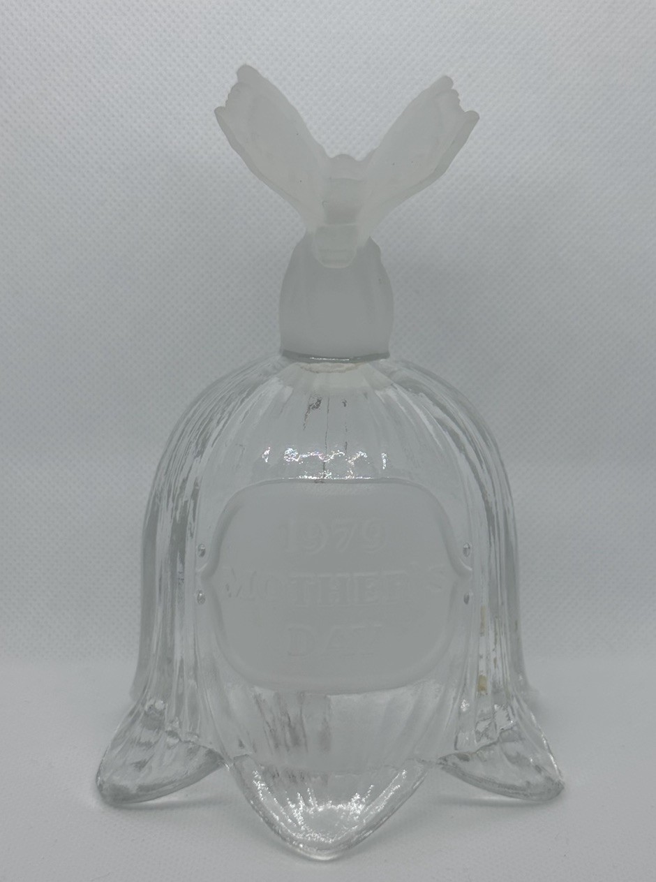 Goebel 1979 Mothers Day Crystal Glass Butterfly Bell 