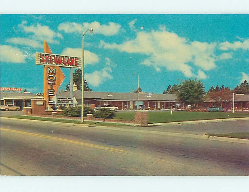 Unused Pre-1980 OLD CARS & SYL-VA-LANE MOTEL & RESTAURANT Sylvania GA u7504@