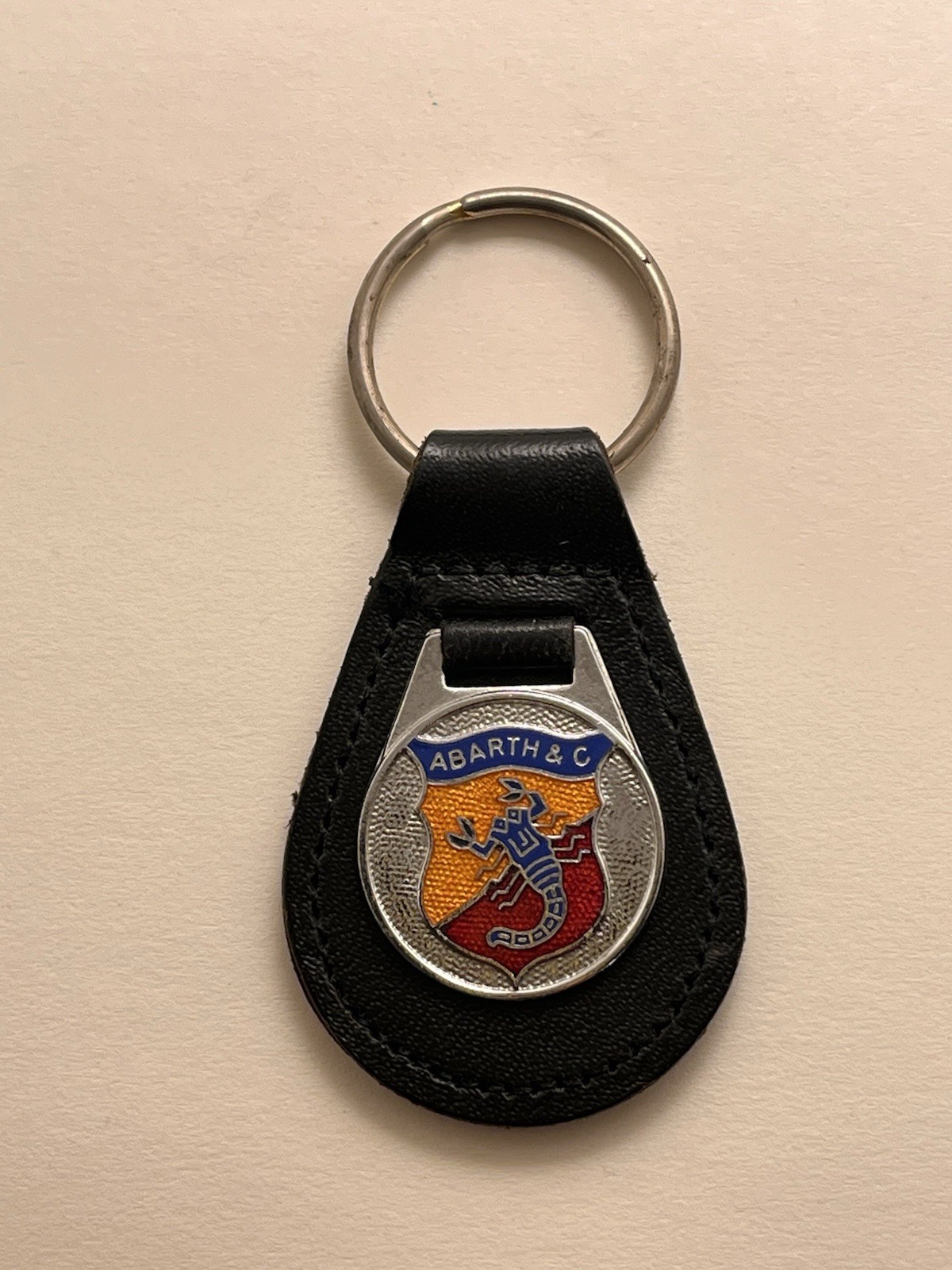 Vintage 1960s / 1970s Abarth Keyring Made In England