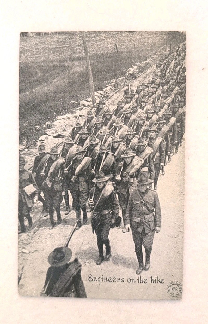 WWI Underwood & Underwood - Engineers on the Hike by The Chicago Daily News