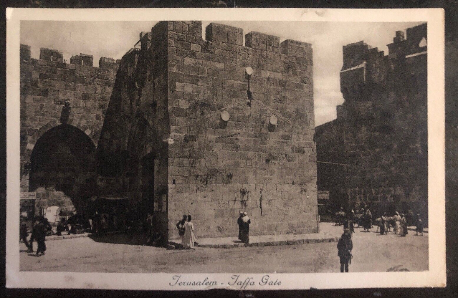 Mint Palestine Real Picture Postcard RPPC Jerusalem Jaffa Gate