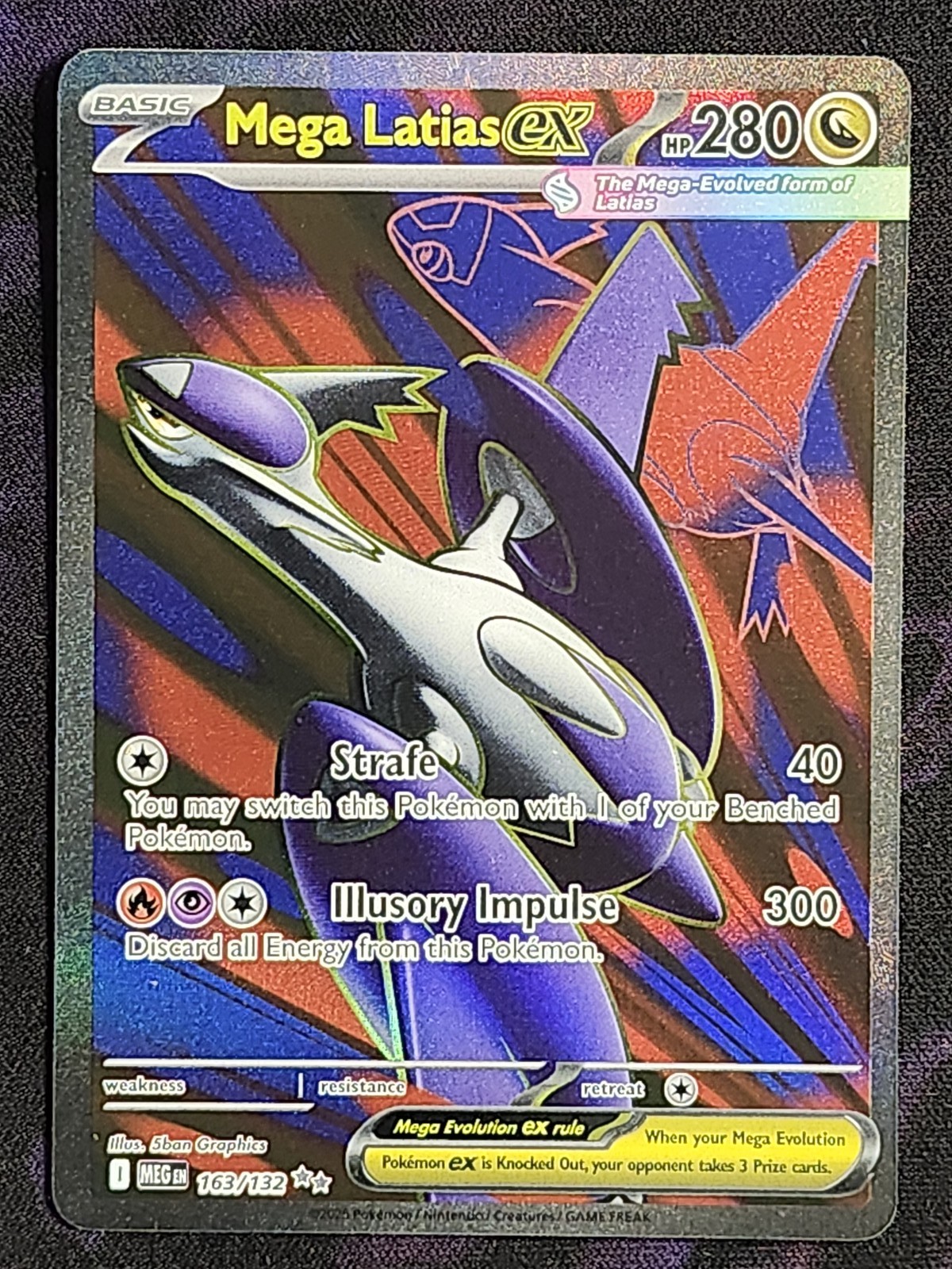 Pokemon Mega Latias ex 163/132 Mega Evolution MEG