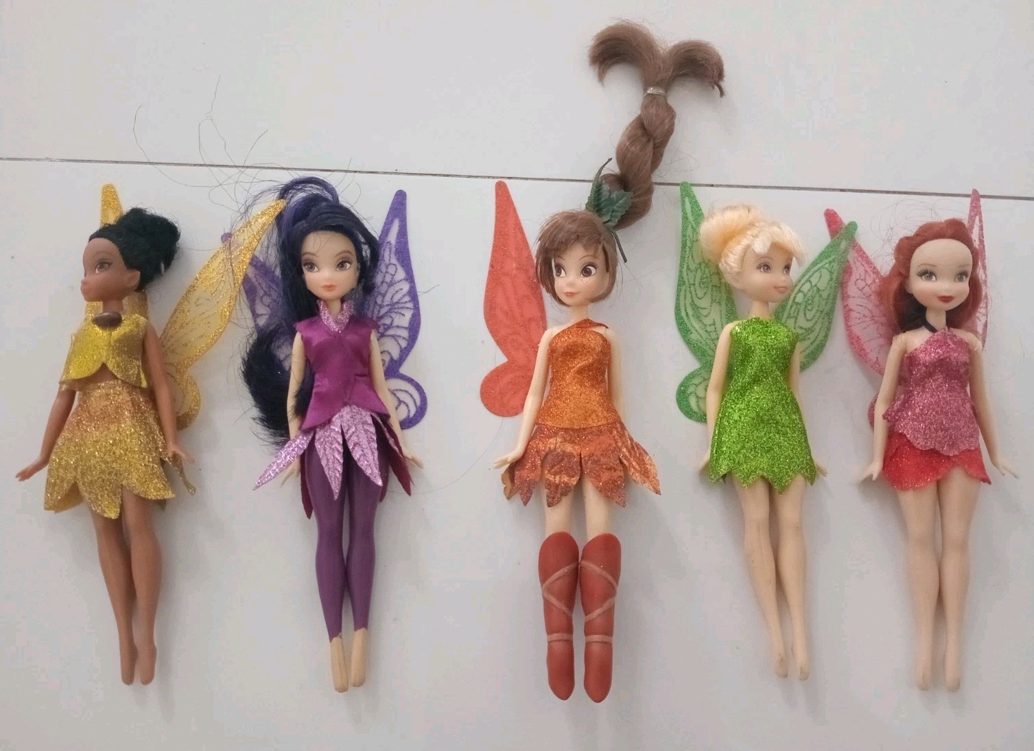 Disney Fairies Legend of the Neverbeast Mini Fairy Winged Figures Lot of 5 Tinke