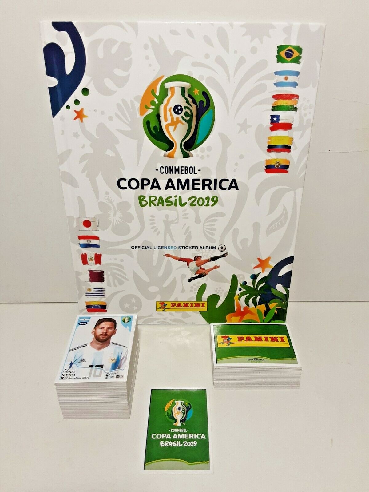 2019 Panini AMERICA BRAZIL CUP - HARD ALBUM + Complete Set Figures-Stickers 