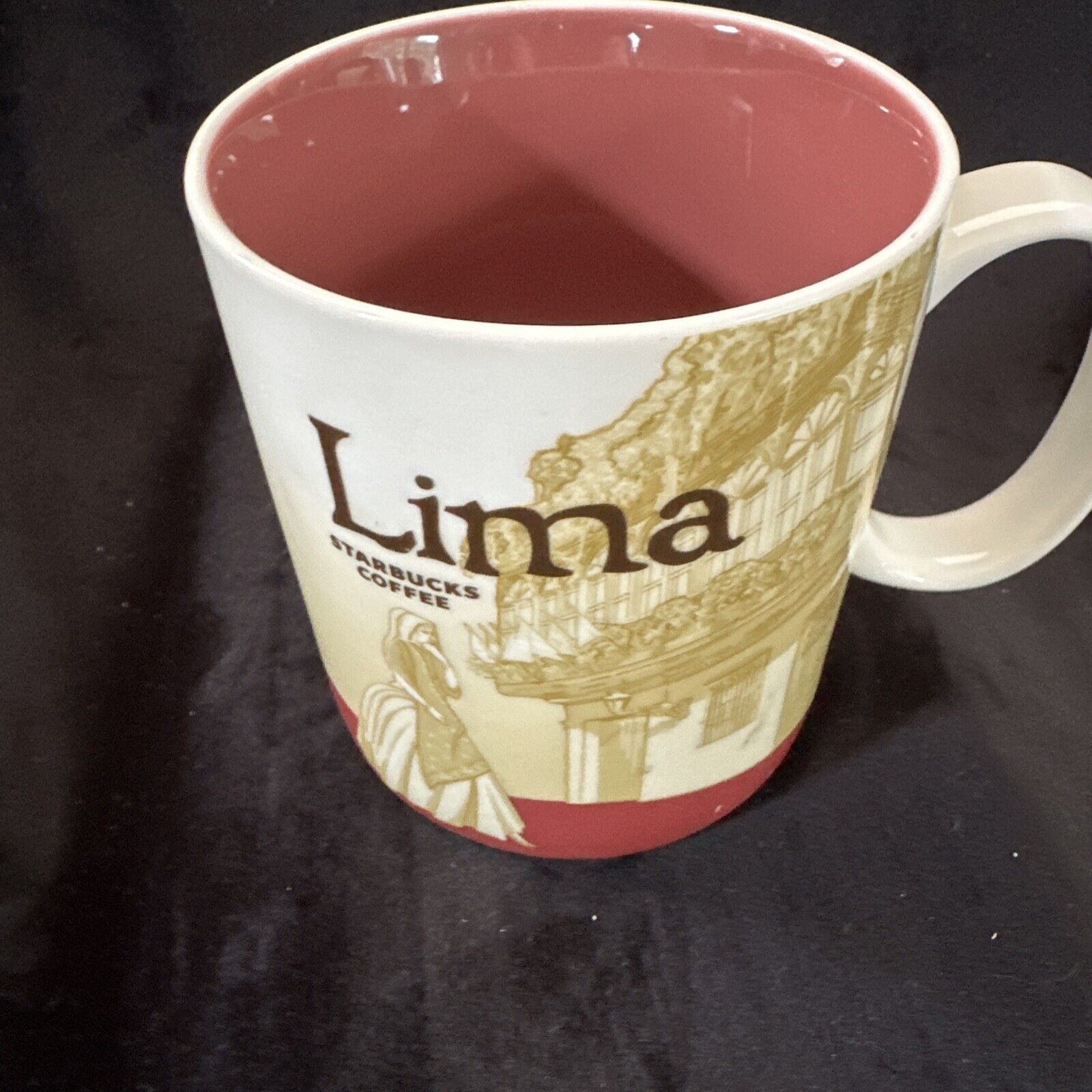 New LIMA PERU Starbucks 2014 Global Icon Series 16oz Collector's Mug