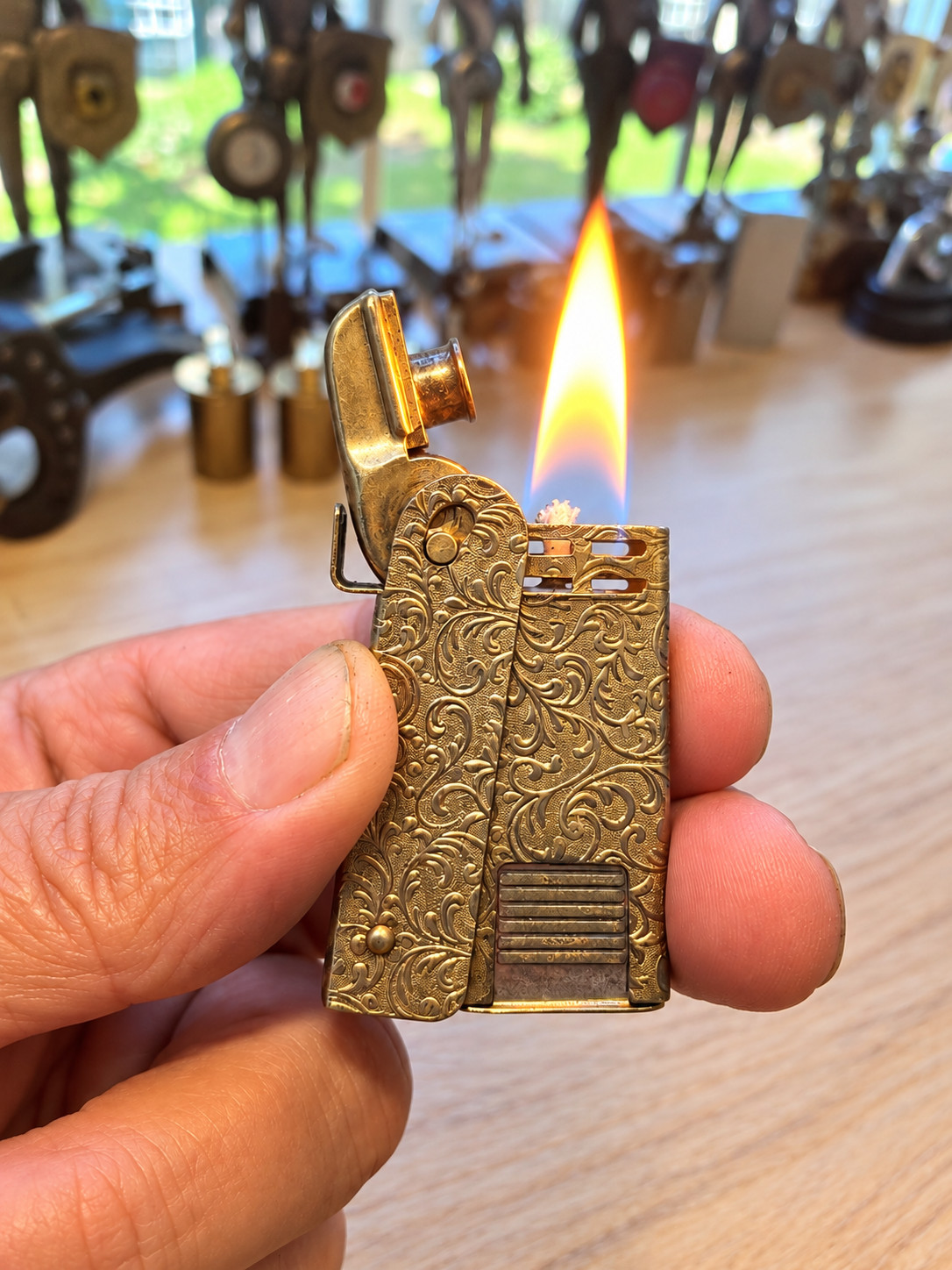 Vintage Regens Stormliter Lighter, Made In USA, WORKING