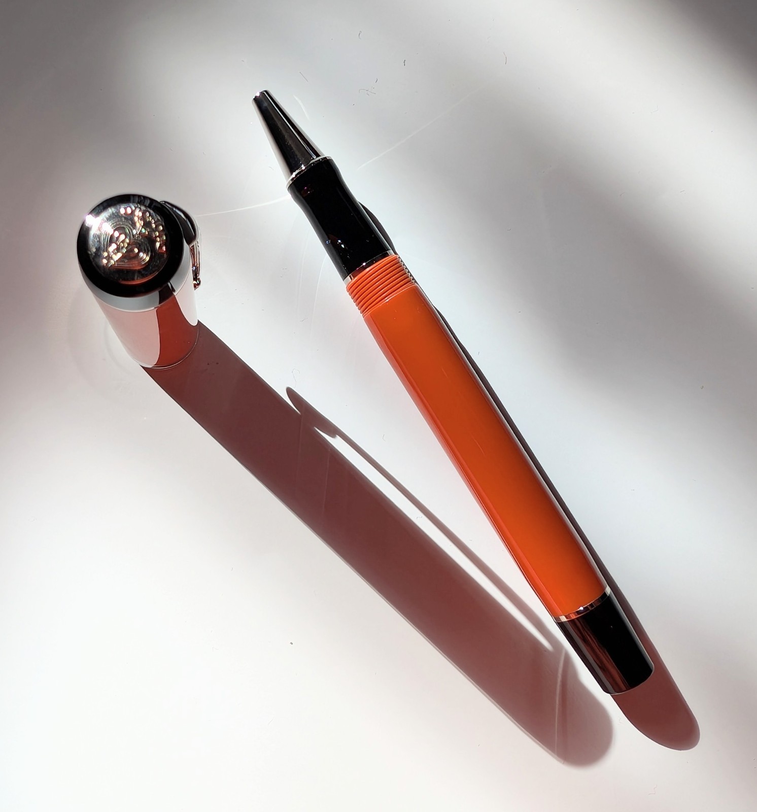 Parker Duofold Classic Big Red Vintage (Orange) Rollerball Pen Made in France