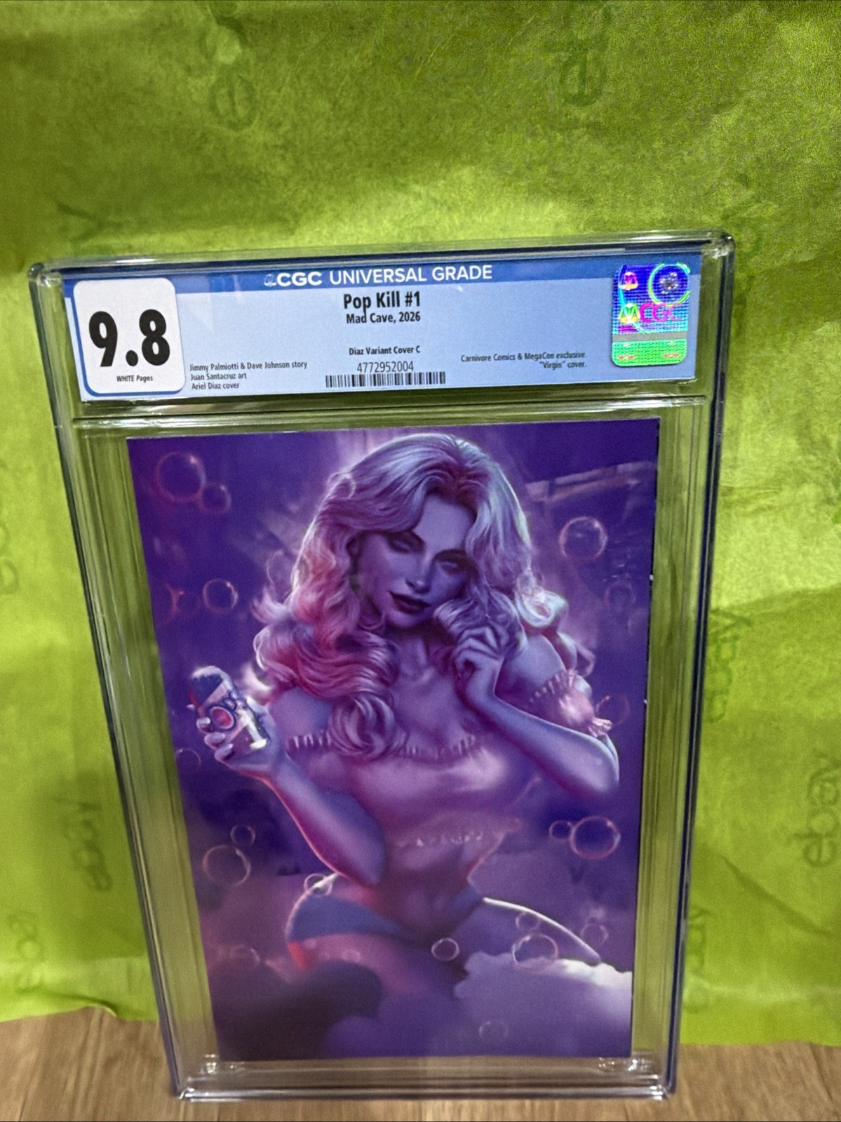 Pop Kill #1 Cgc 9.8 Megacon 2026 Ariel Diaz (Virgin) LTD 230 Sabrina Carpenter Pop Kill #1 Cgc 9.8 Megacon 2026 Ariel Diaz (Virgin) LTD 230 Sabrina Carpenter