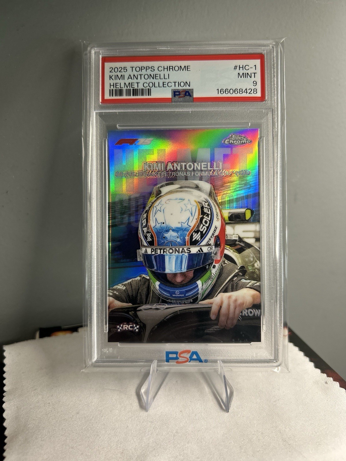 2025 Topps Chrome Kimi Antonelli Helmet Collection #HC-1 PSA 9 166068428