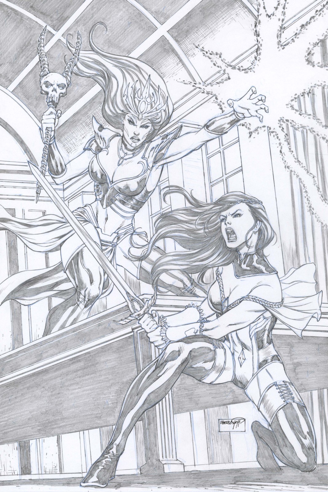 GRIMM FAIRY TALES 51 SHELDON GOH Original VARIANT Sorcery Fantasy Sexy COVER Art