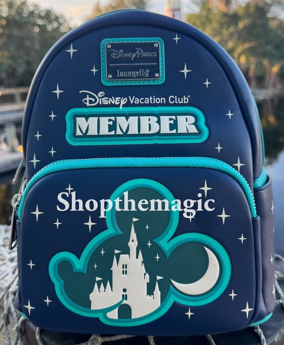 2024 Disney Parks Vacation Club GITD Loungefly Backpack Mickey Icon Castle New