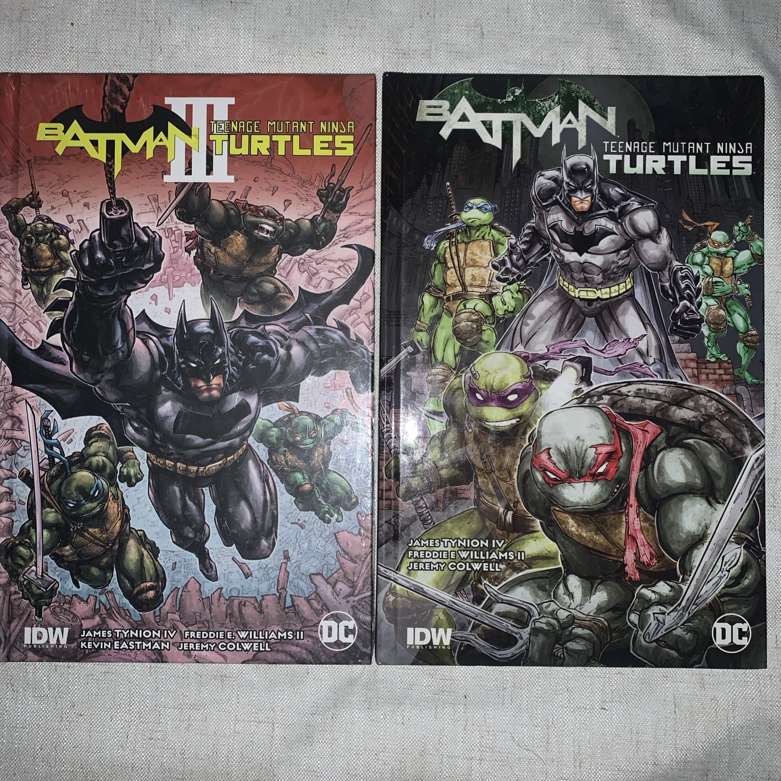Lot of 2 HCP, Batman/TMNT lll HC (New Sealed) + Batman/TMNT HC W/2 signatures 