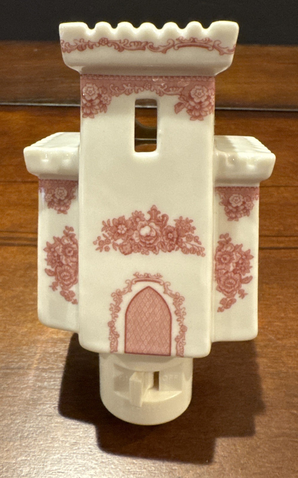 Johnson Brothers Old Britain Castles Pink Night Light Cover w/ Plug Discontinued