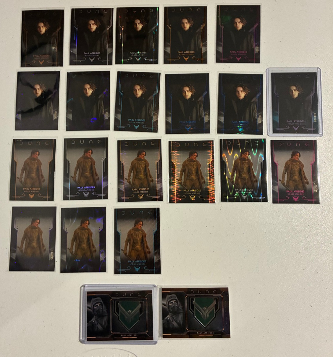 2024 Topps Chrome Dune Paul Atreides Rainbow Lot of Medallion Refractor Numbered