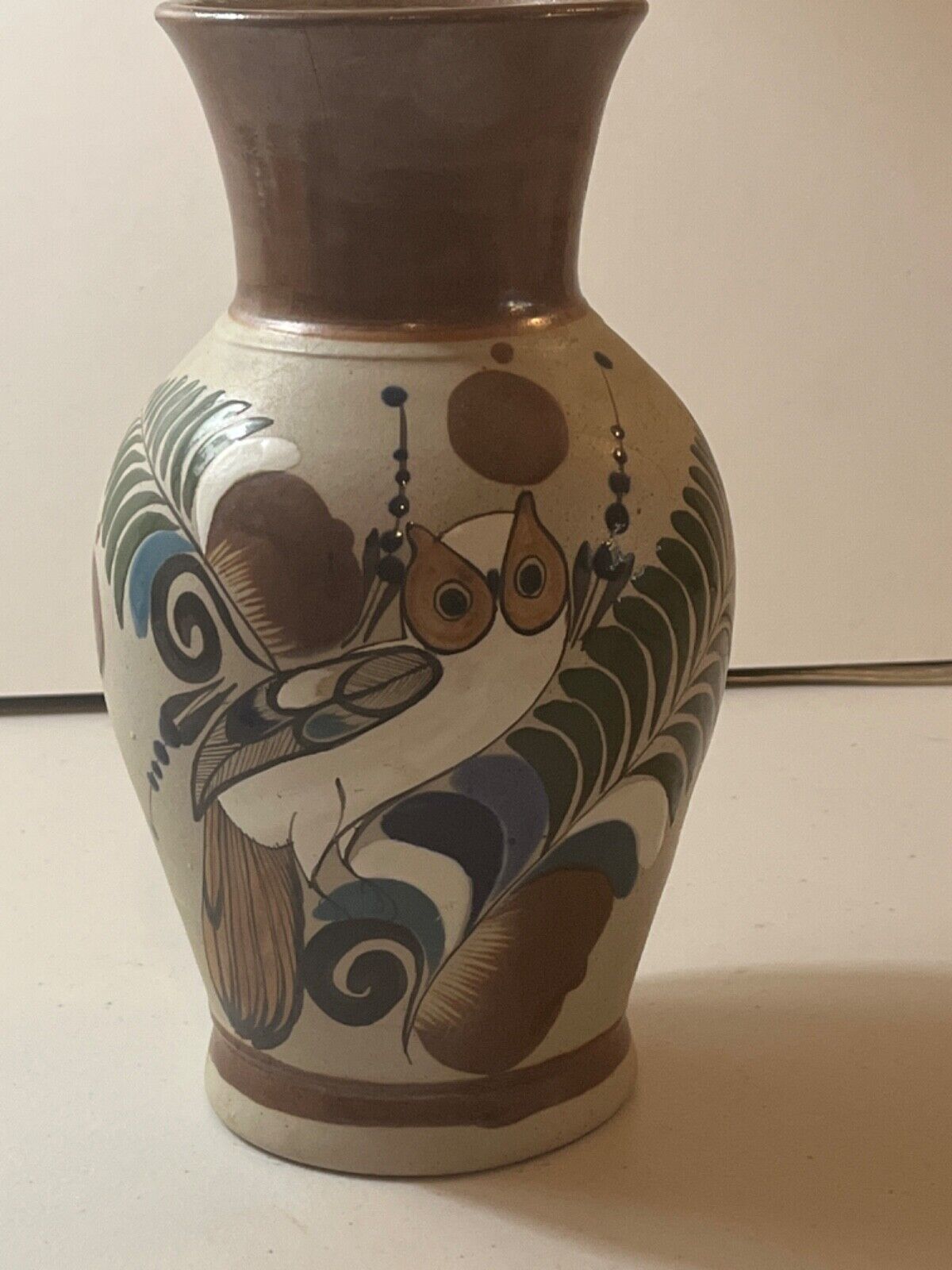 Mateus Vase Hand Painted Owl 9