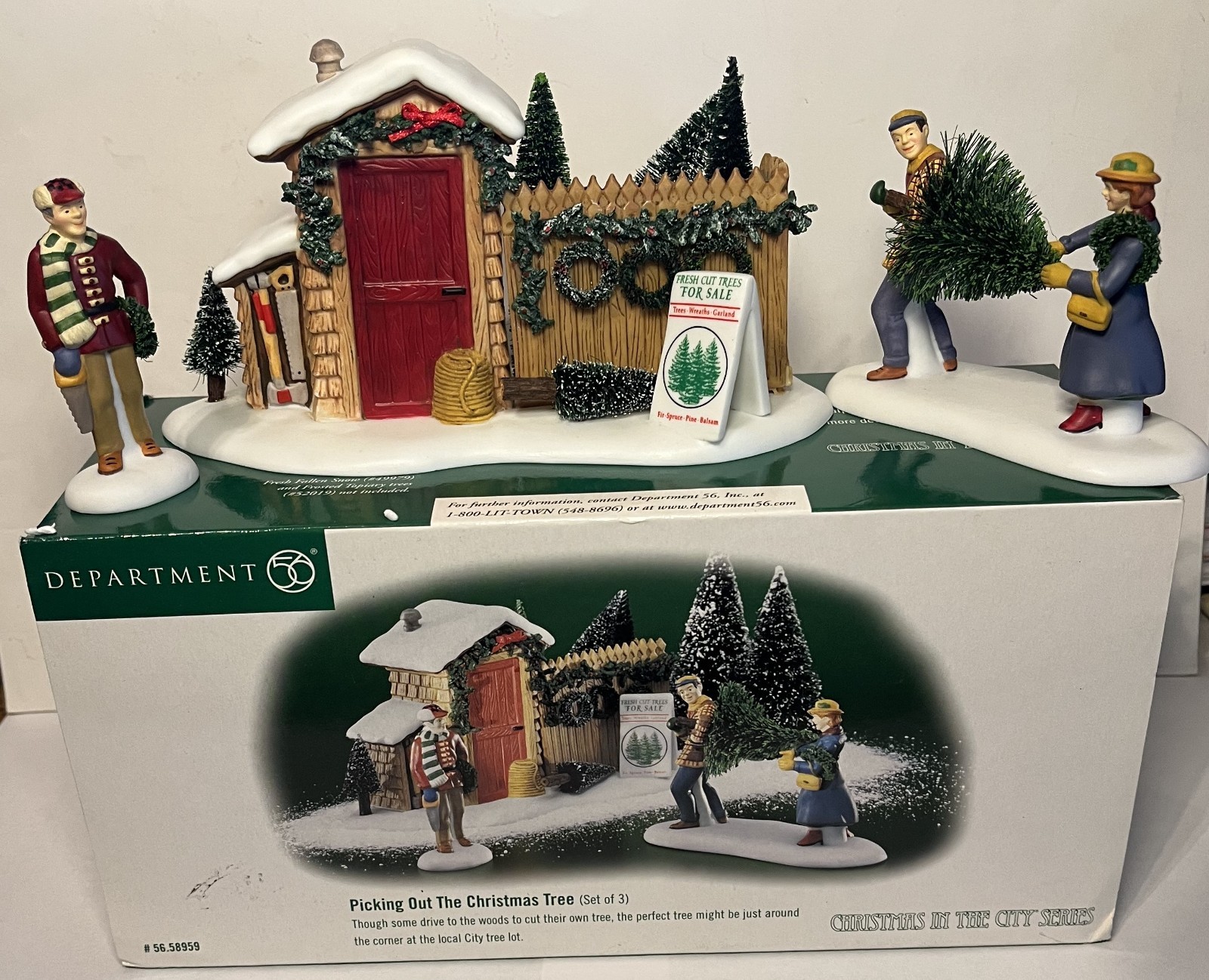 DEPARTMENT 56 CHRISTMAS IN THE CITY #58959 PICKING OUT THE CHRISTMAS TREE DEPARTMENT 56 CHRISTMAS IN THE CITY #58959 PICKING OUT THE CHRISTMAS TREE