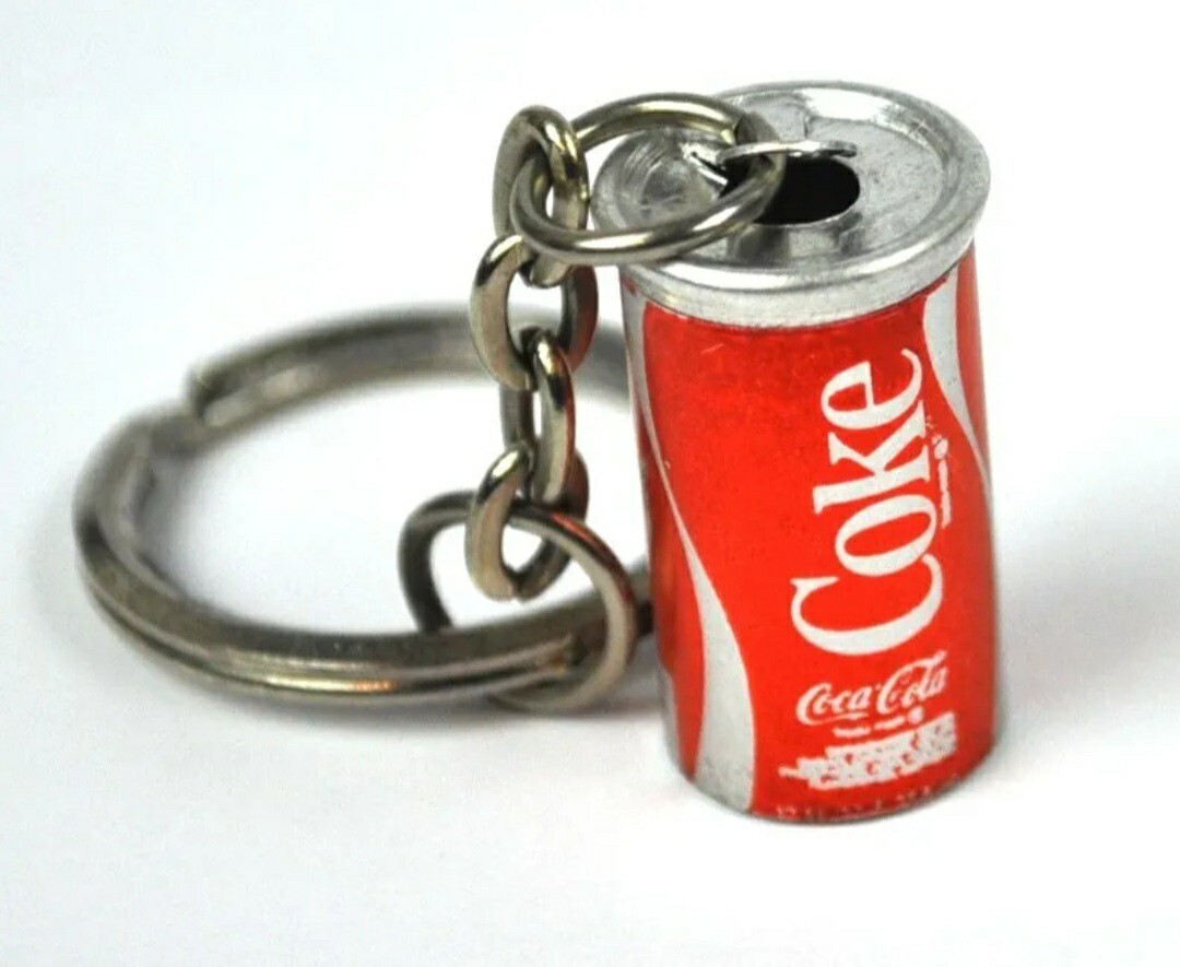 1970\'s Coca-Cola Coke USA Key Chain Mini Can Miniature Can Keychain NOS Vintage 