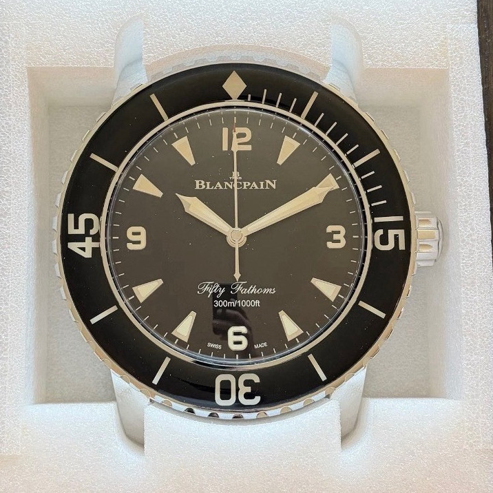 Brand-New Blancpain Fifty Fathoms  Wall Clock with Original Box