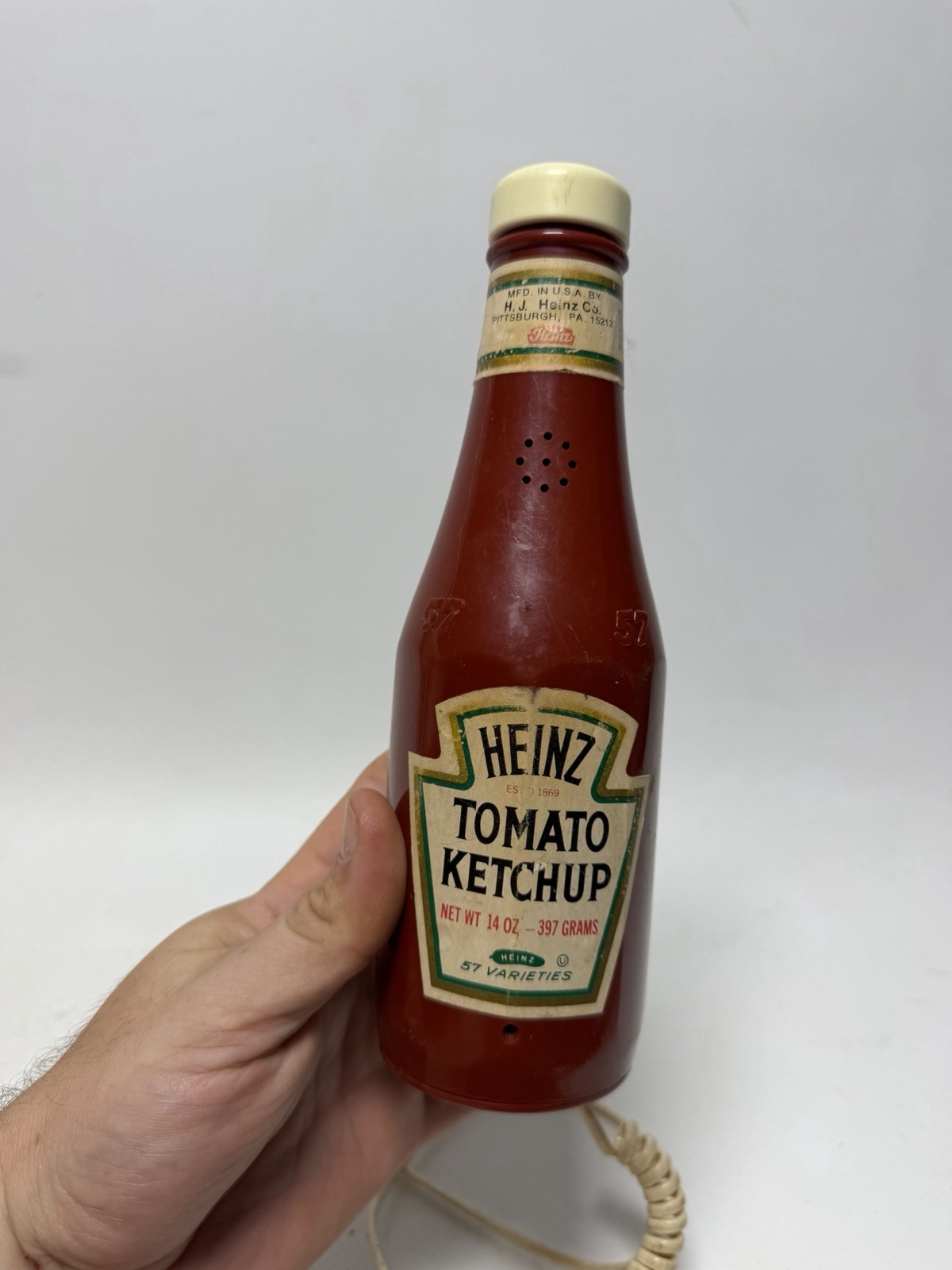 Vintage Heinz Tomato Ketchup Bottle Novelty Landline Phone