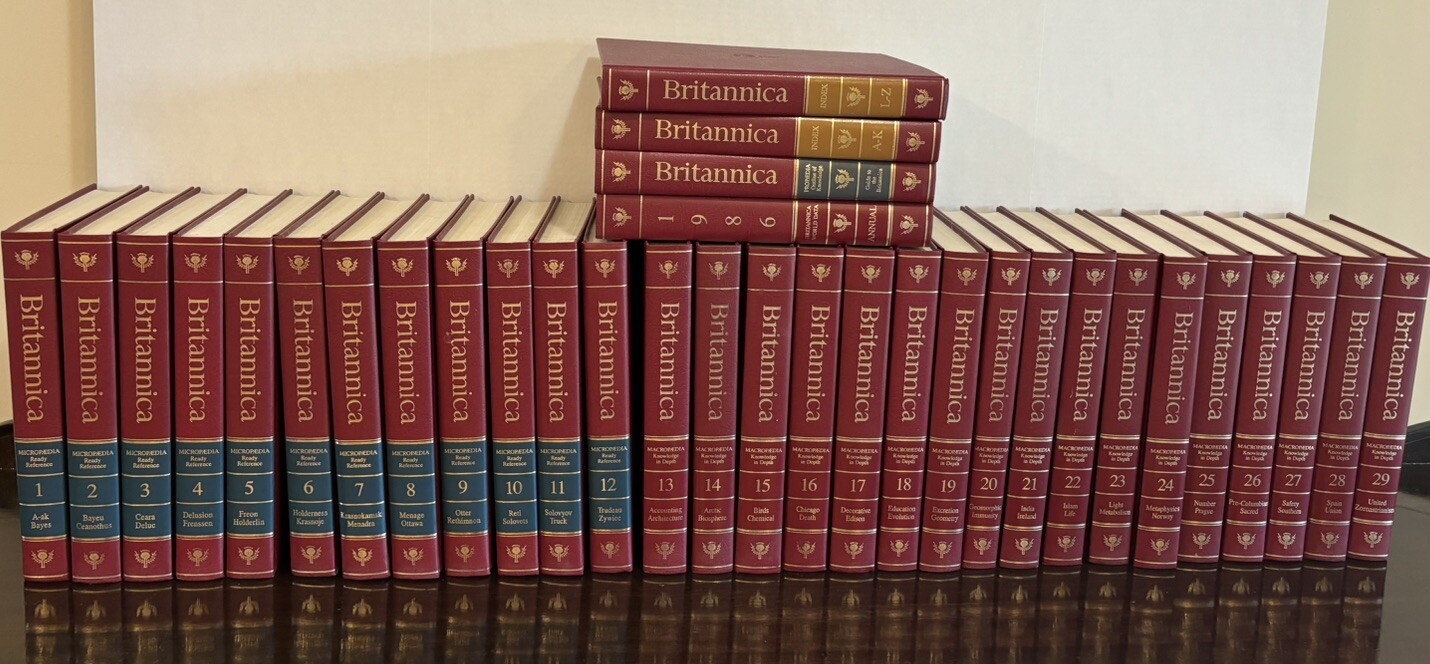 1986 Encyclopedia Britannica Complete 33 Volume Micropedia And Macropedia