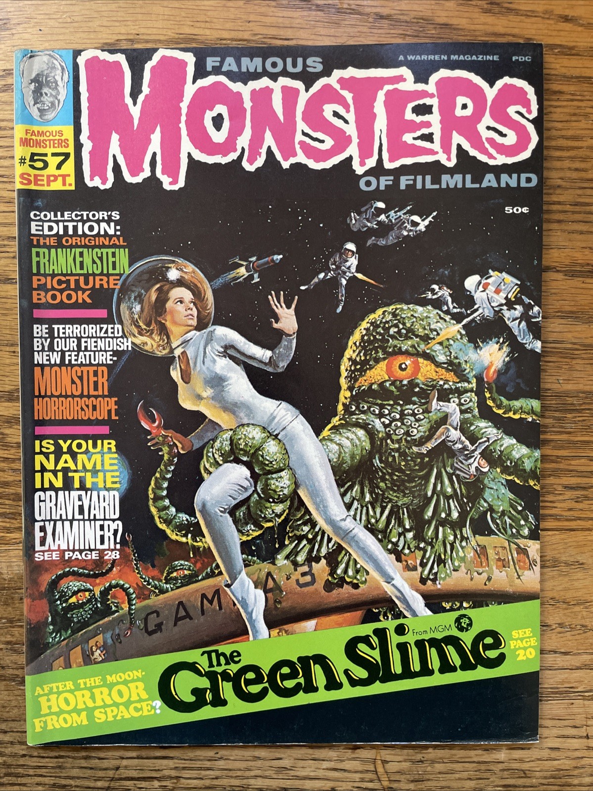 FAMOUS MONSTERS OF FILMLAND -  ISSUE #57 - BAGGED & BOARDED - FINE+