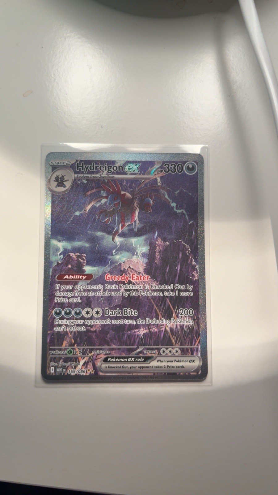 Pokémon Hydreigon EX Full Art White Flare Ultra Rare Card 161/086 Pokémon Hydreigon EX Full Art White Flare Ultra Rare Card 161/086