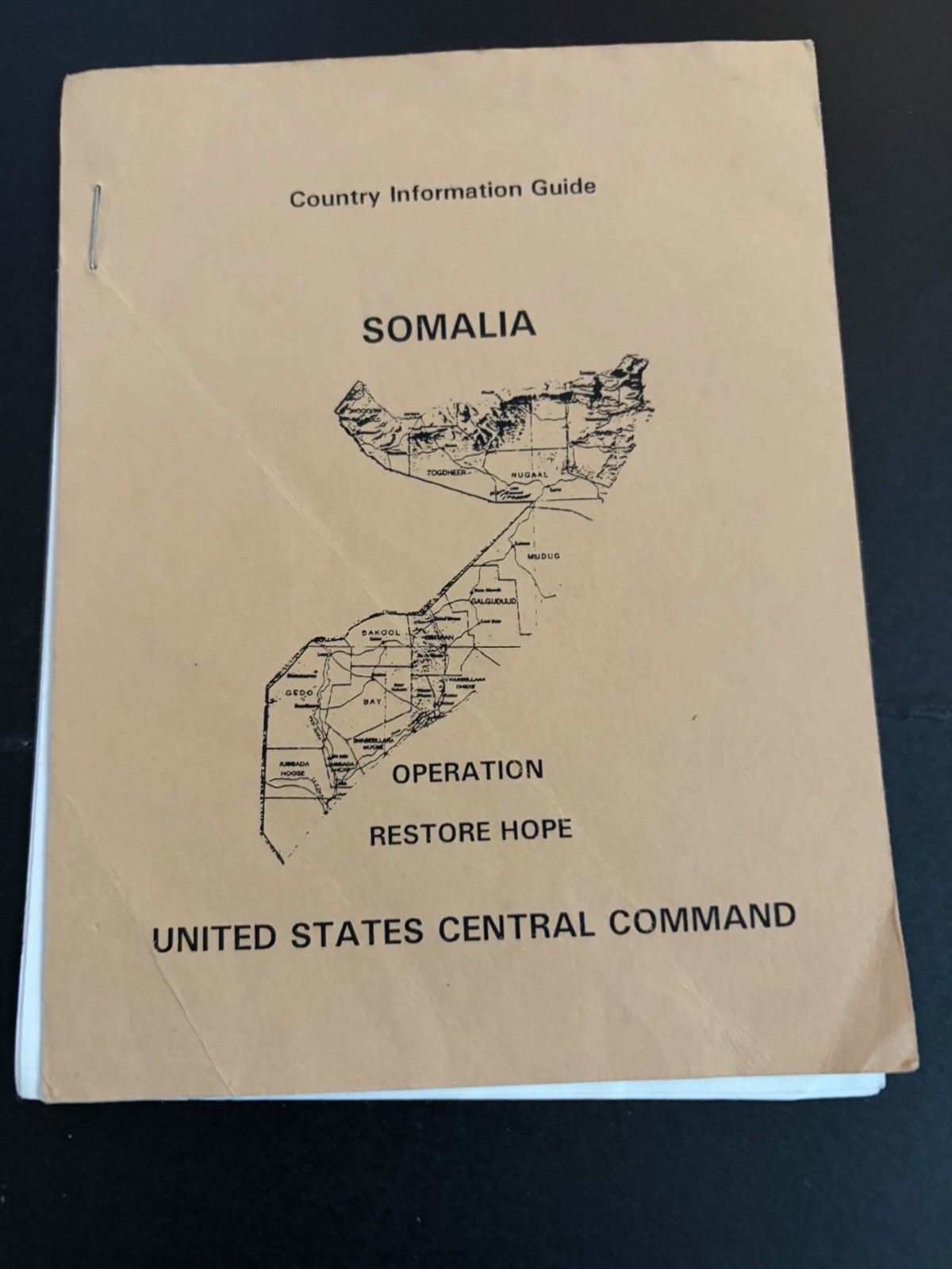1992-1994 -Mogadishu - Operation Restore Hope. Must have for Somalia VETS.