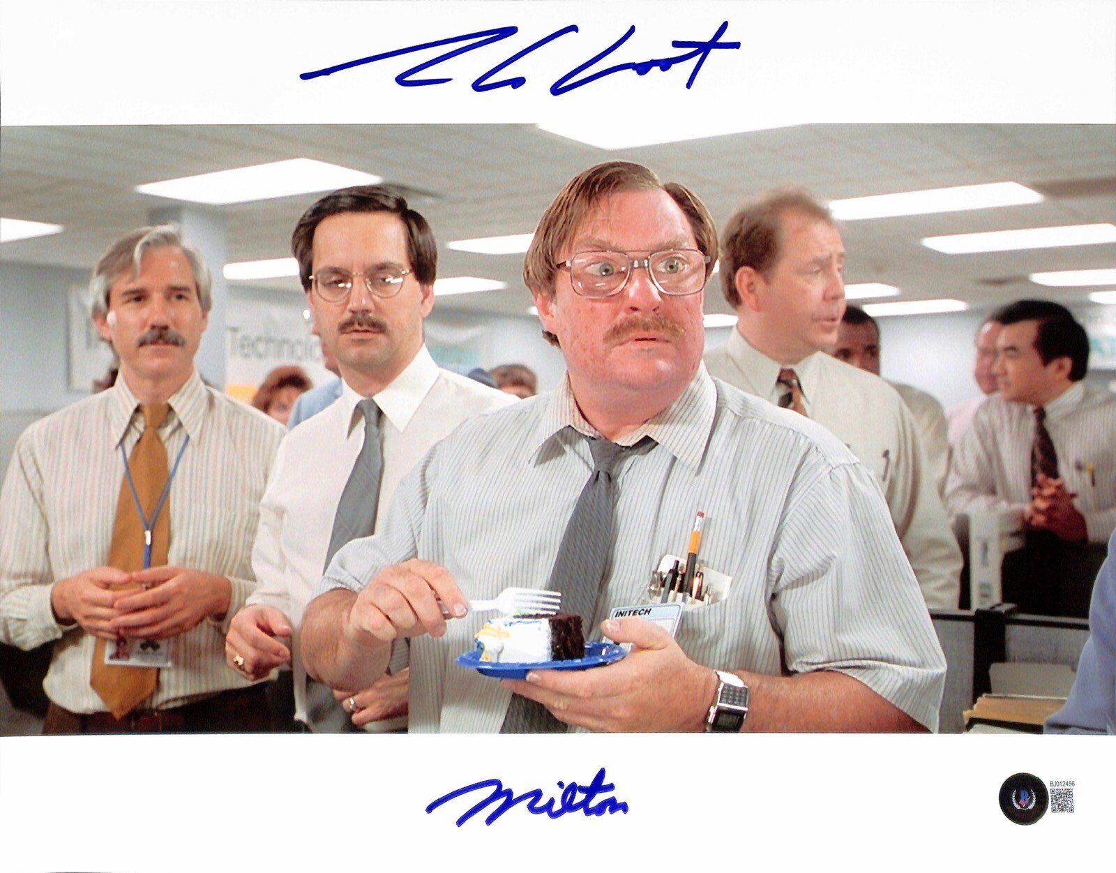 Stephen Root “Milton Waddams” Office Space Signed 11x14 Photograph BECKETT