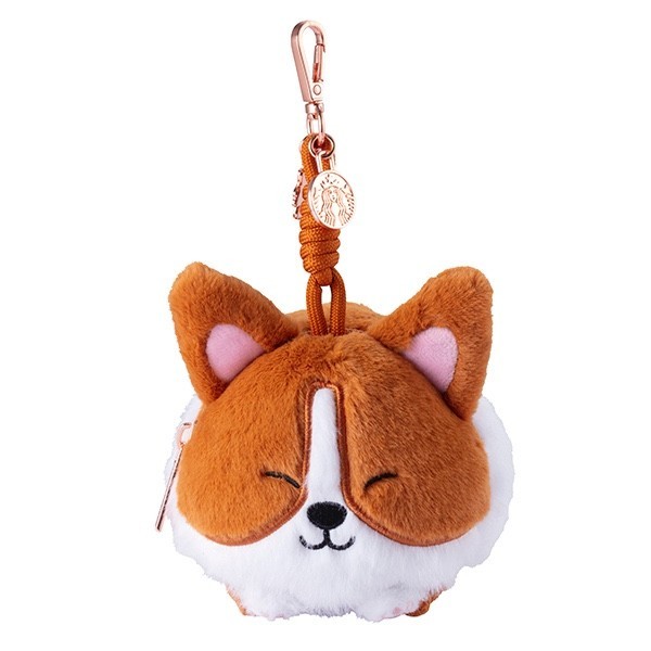 Starbucks Taiwan cherry blossom season 2026 coin purse- corgi/ gray cat